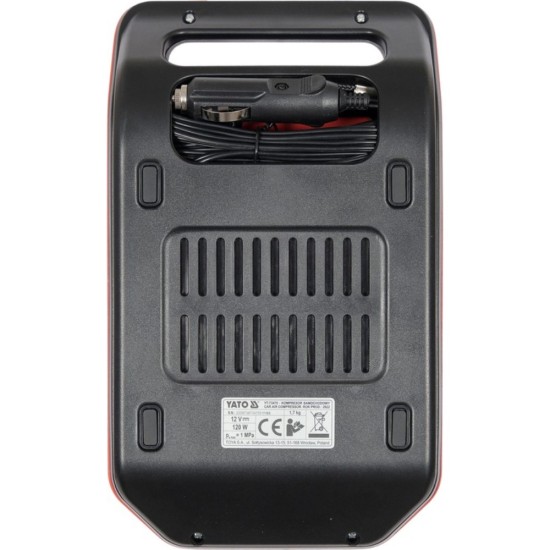 Компресор за гуми YATO, LCD дисплей, 120 W, 150 PSI